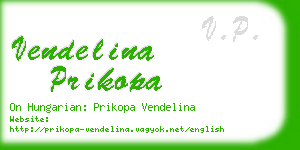 vendelina prikopa business card